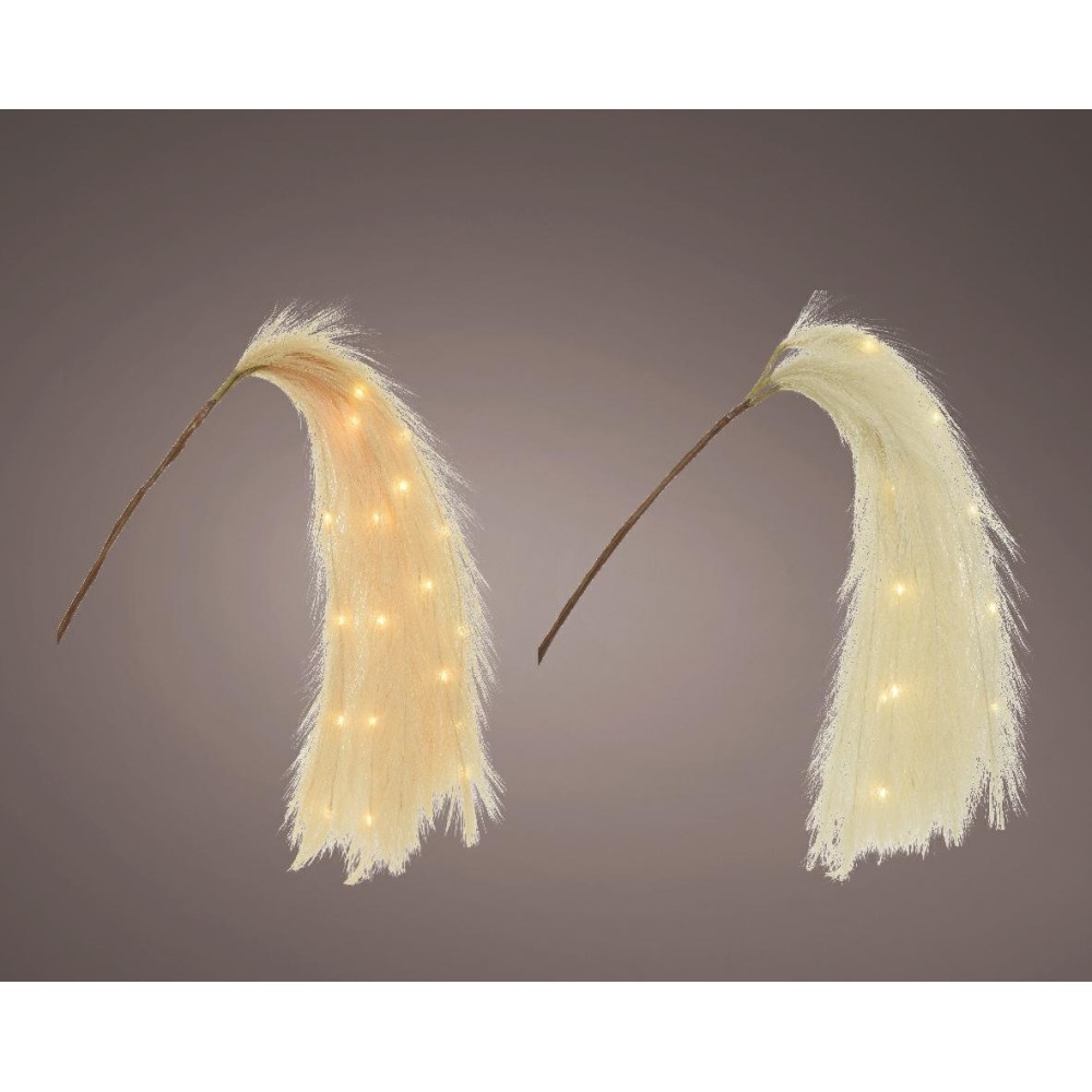 PAMPAS CON LED BEIGE-IVORY H10